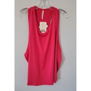 Fabletics Blake Tank Women's Size 4X Pink Cropped Silhouette Loose Fit